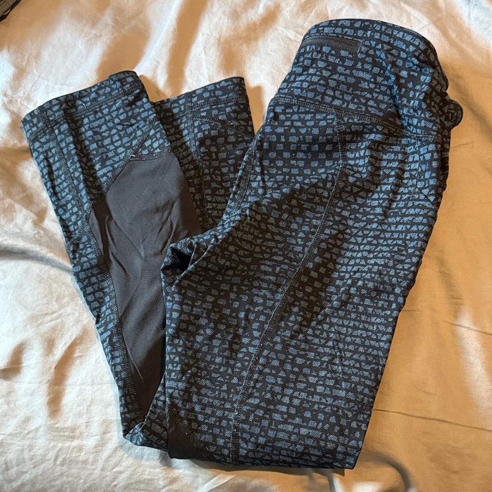 lululemon athletica Black Patterned Leggings